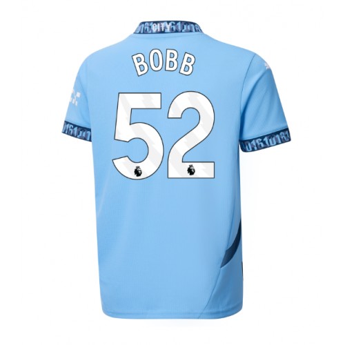 Dres Manchester City Oscar Bobb #52 Domaci 2024-25 Kratak Rukav